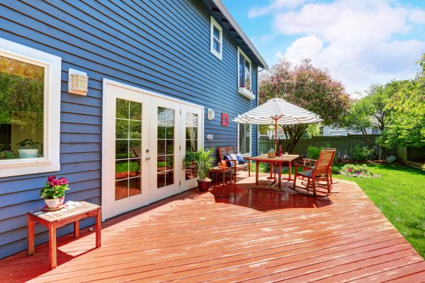 Blue Siding Installation in Salem